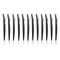 Men's Touch Up Razors for Mustache, Beard (Black, 5.8 Inches, 12 Pack)